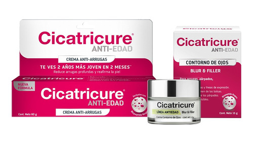 Cicatricure Antiarrugas 30gr + Contorno De Ojos Blur  Filler