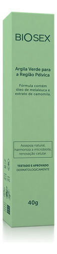 Argila Verde Para Região Pélvica Biosex - 40 G Tipo de pele os tipos