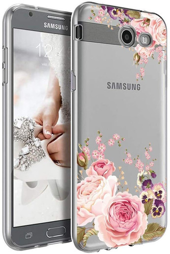 Funda Para Samsung Galaxy J7 2017 (flor Rosa)