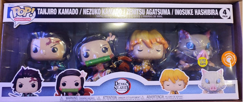 Funko Pop! 4-pack Demon Slayer Chrunchyroll Glow Tanjiro Nez