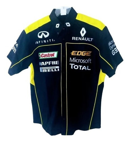 Camisa Renault Escuderia Formula 1 Castrol Edge Skf Mediana