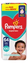 Comprar Fraldas Pampers Supersec XXG 64 Unidades