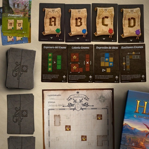 Imagen 2 de 4 de Juego De Mesa Cartografos Heroes Secuela Boardgame Buro