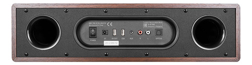 Bocina Bluetooth Rombica Mesa Multifuncional Altavoz Marrón Oscuro