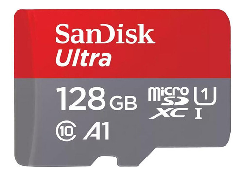 Cartão Memória Micro Sd Sandisk 128gb Microsd Ultra 140mbs