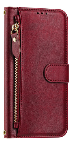 Funda De Piel Con Cierre De Primera Calidad Para La Serie Oppo A78, Protección De 360°, 7 Ranuras Para Tarjetas, Bloqueo Rfid, Bolsillo Para Monedas, 