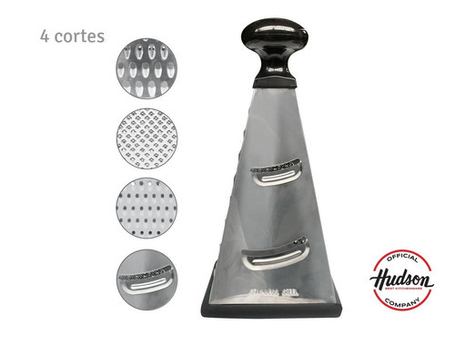 Imagen 2 de 5 de Rallador Piramide De Acero Inoxidable Hudson 4 Caras