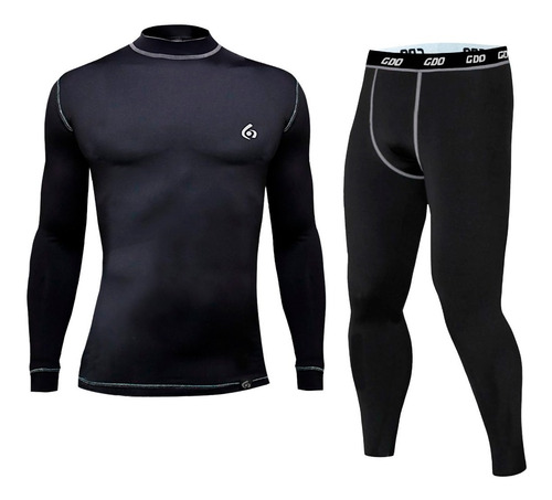 Imagen 1 de 3 de Conjunto Térmico Gdo Remera + Calza Larga Equipo Hombre