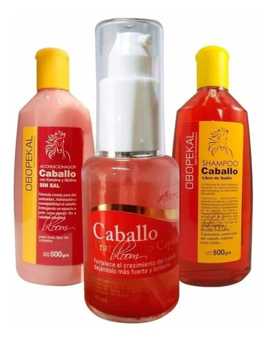 Shampoo Y Acondicionador De Caballo Sin Sal + Aceite