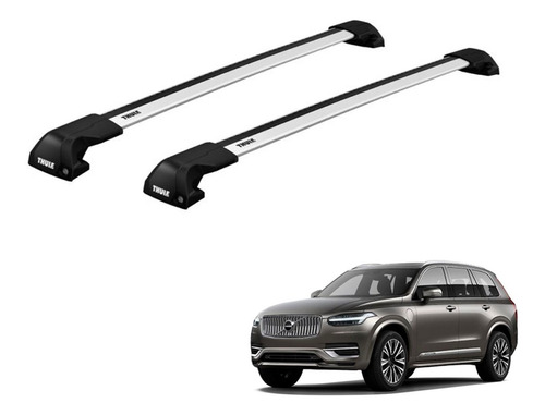 Rack Bagageiro Teto Evo Edge Volvo Xc90 2015 Em Diante Thule