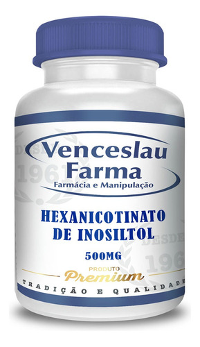 Hexanicotinato De Inositol 500mg 120 Cápsulas