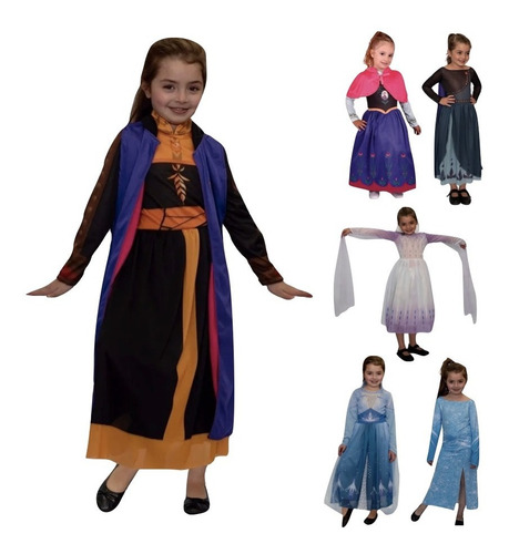 Disfraz Frozen 2 Princesa Elsa Anna Disney Original Niñas