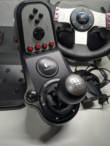 Volante Logitech G27 C/ Pedal C/ Câmbio Ps2 Ps3 Pc +garantia (Usado)