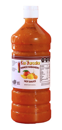 Salsa Mango Habanero 1 Litro Caja Con 3 Botellas.