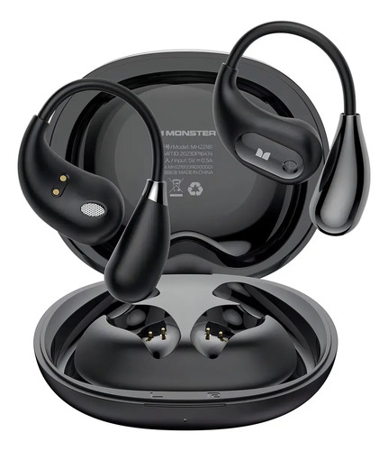 Fone de Ouvido Monster E29 Gamer Sem Fio Bluetooth 5.4, Intra-auricular e À Prova d'Água IPX6 Com Microfone HD e Cancelamento de Ruído
