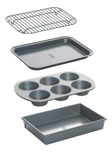 Metallic Juego Utensilio Para Horno Tostador Antiadherente 4