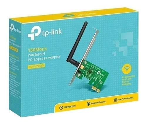 Imagem 1 de 2 de Adaptador Wireless Pci-express 150mbps Tp-link Tl-wn781nd