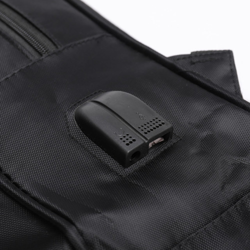 Mochila Bolsa Masculina Notebook Impermeável Reforçada Usb Cor Preto