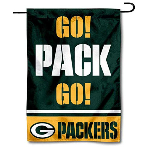 Bandera De Jardín Go Pack Go De Green Bay Packers
