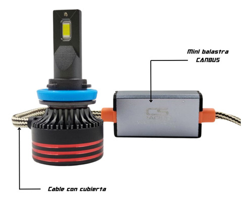 Kit De Focos Led H11 Cs Racing Platinum K10 80w X5k10csh11