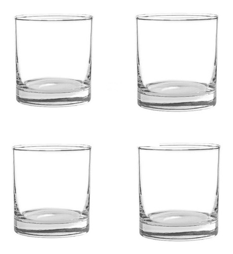 Vaso Whisky Juego X4 Unidades Lexington Rocks Cristar 0045al