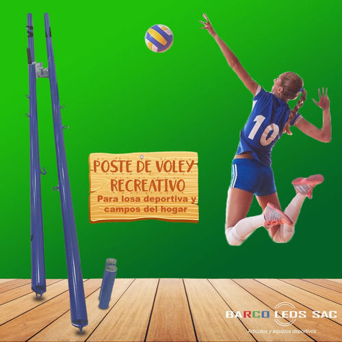 Parante Poste De Voley Recreativo Para Torneos De Distrito