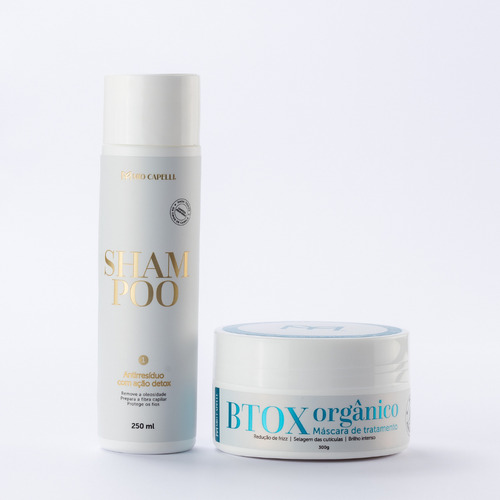 Kit Btox Orgânico Shampoo Detox Antifrizz Redutor de Volume Mio Capelli