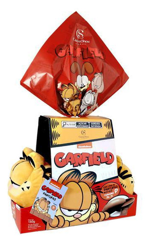 Cacau Show Ovo De Páscoa Garfield Pantufa 160g