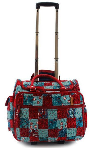 Mala De Viagem Com Rodinha Agatha Patchwork Giulianna Fiori