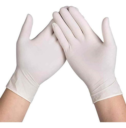Luva De Látex Branca Com Pó Inoven Tamanho P Kit 3