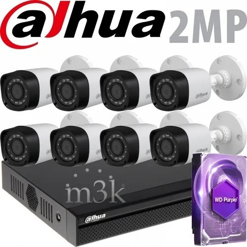 Kit Seguridad Dahua Dvr 8 + 8 Camaras Ext 1080p 2mp +1tb