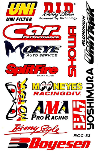 Coches Motorsport Nos Hot Rod Drag Racing Lote De 6 Calco...