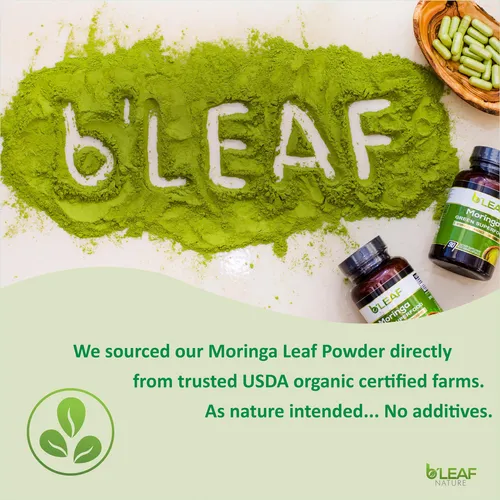 Suplemento B'leaf Nature Pure Organic Moringa Oleifera 1000