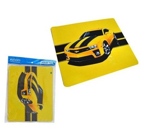 Mouse Pad Simples Com Desenho Do Camaro Amarelo 2 Exbom