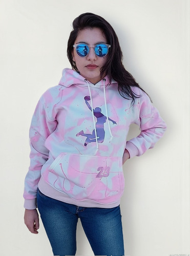 Sudadera Tie Dye Colorida Con Capucha Flight 23