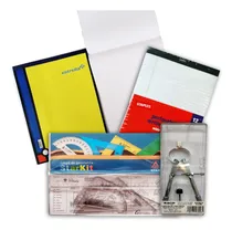 Comprar Combo Escolar: Block Rayas Y Dibujo Juego Geometria Compas