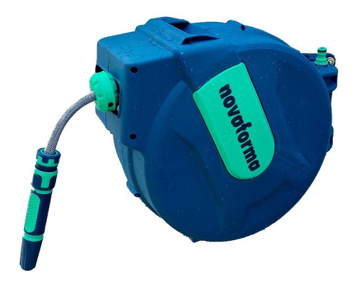 Imagem 1 de 4 de Mangueira Para Jardim 25m Enrolador Automático Completo