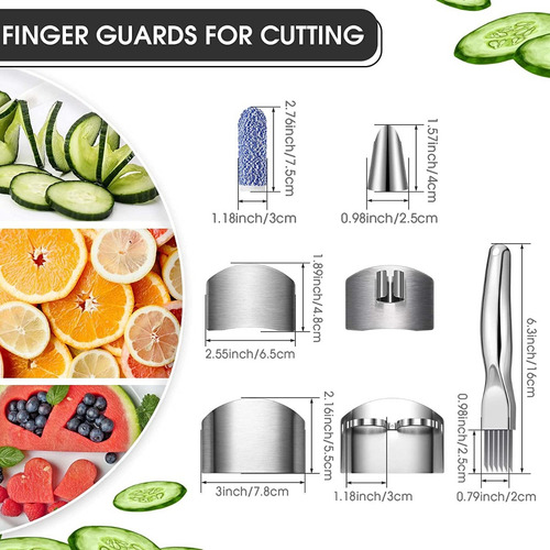 Imagen 2 de 6 de Set De Protectores Anticorte De Acero Inoxidable Para Cocina