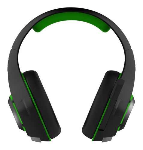 Imagen 2 de 3 de Auriculares gamer Nisuta NSAUG300 negro y verde