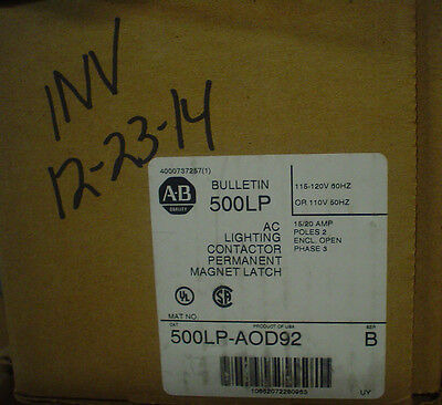 Allen Bradley 500lp-aod92 Series B - 60 Day Warranty Vvm