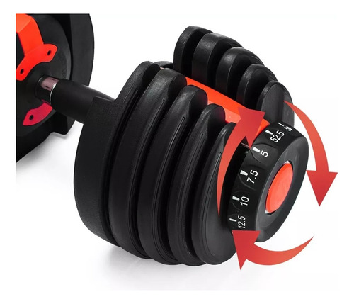 Mancuerna Pesa Ajustable 24 Kg Regulable Gym Base Automatica