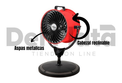 Imagen 4 de 7 de Ventilador De Pie Turbo Tambor Liliana Vphd16r 200 Watts Ind