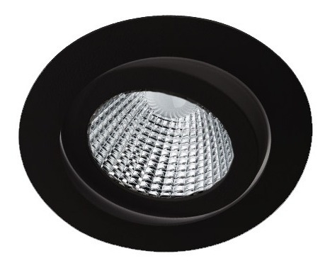 Imagem 1 de 2 de Embutido Redondo Preto 1xar111 Biv Bella Luce 1076d