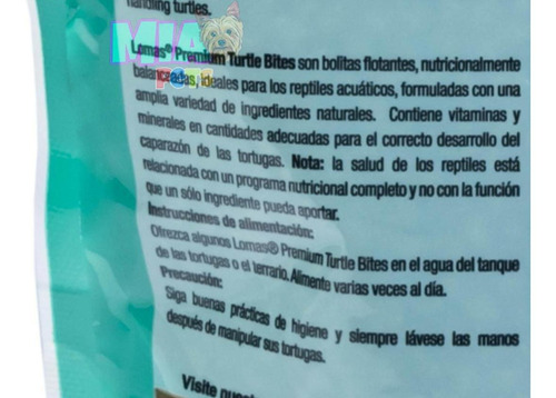 Imagen 6 de 6 de Alimento De Tortugas Y Reptiles En Bolitas Turtle Bites 90g