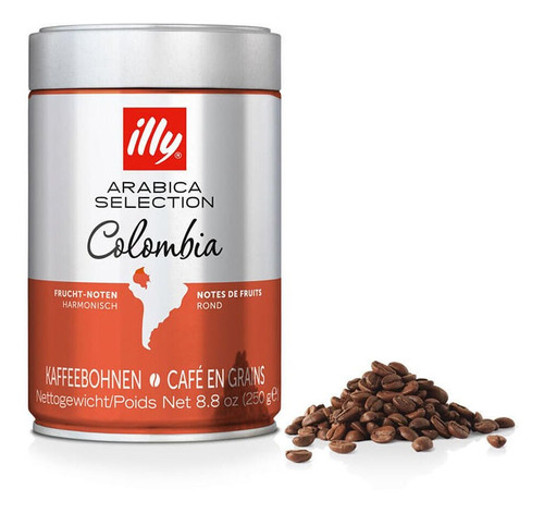 Café Illy Em Grãos Colômbia 250 G