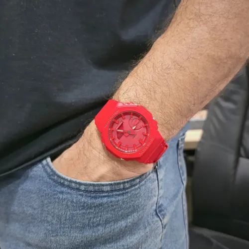 Relógio Casio Masculino G-shock Carbon Vermelho Ga-2100-4adr