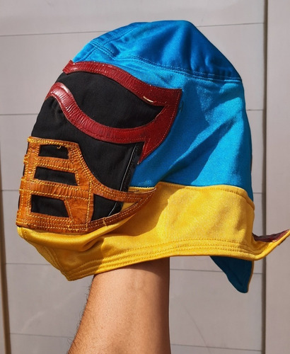 Antigua Y Original Mascara De Lucha Libre Con Piel 