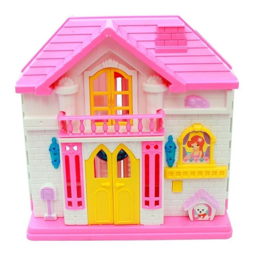 Imagem 5 de 6 de Casinha Infantil De Boneca Lar Doce Lar Luz Som C/ 15 Peças