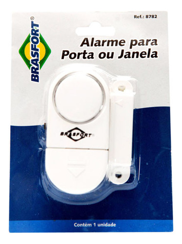 Alarme Sem Fio Sensor D Abertura Porta Janela Brasfort 10 Pc