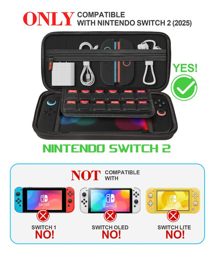 Estuche Portátil De Almacenamiento De Viaje Para Nintendo Sw